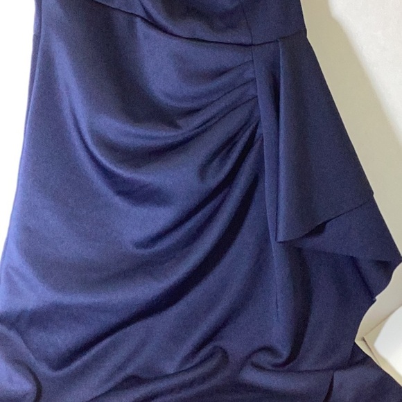 AQUA
Ruffled One Shoulder Scuba Gown - 100% Exclusive - Picture 6 of 10